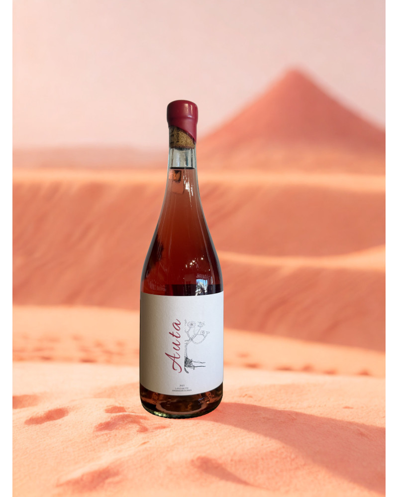 Botella de Auta Rosado 2025 elaborada en Lanzarote.