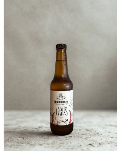 Dos Cabras Hells Lager 330ml Bottle | Craft Beer from Lanzarote