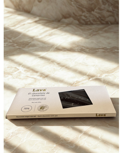 LAVA 70% DARK CHOCOLATE WITH SEA SALT | GOURMET CHOCOLATE BAR