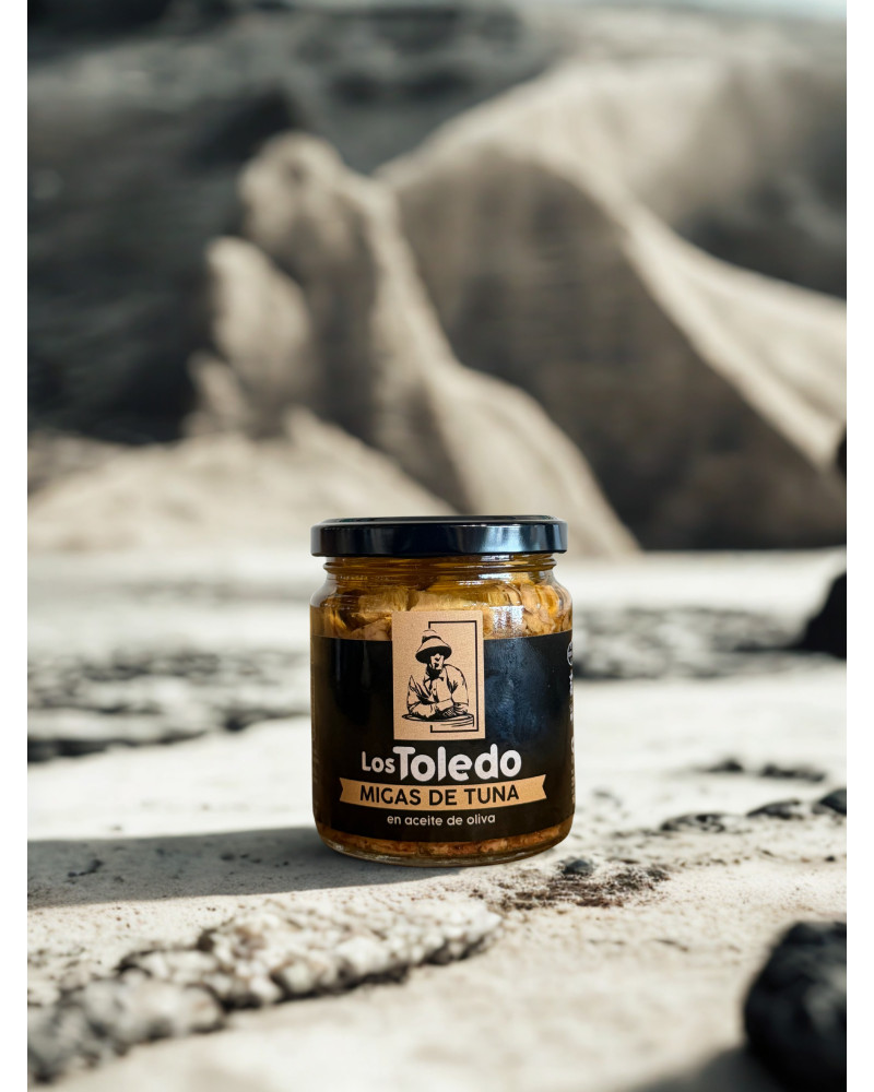 LOS TOLEDO MIGAS DE TUNA EN ACEITE DE OLIVA | CONSERVA GOURMET DE LANZAROTE