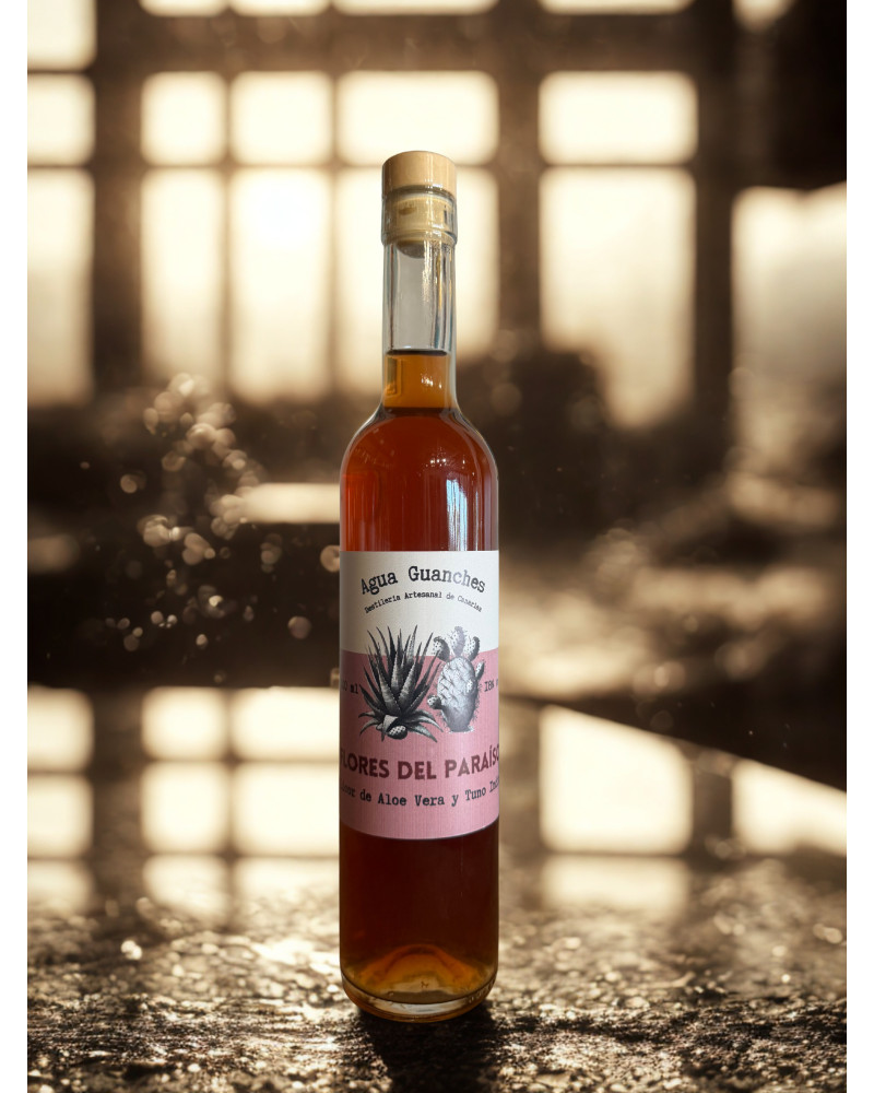 Flores del Paraíso Licor de Aloe Vera y Tuno Indio | Agua Guanches | Winelanz